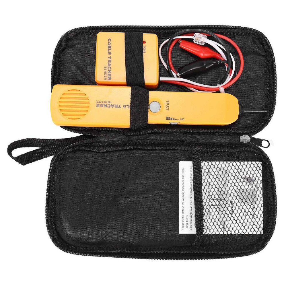 Network Cable Tester, Portable Telephone Line Finder Rj11 Network Short Circuit Tester Rj11 Cable T 4800084648121