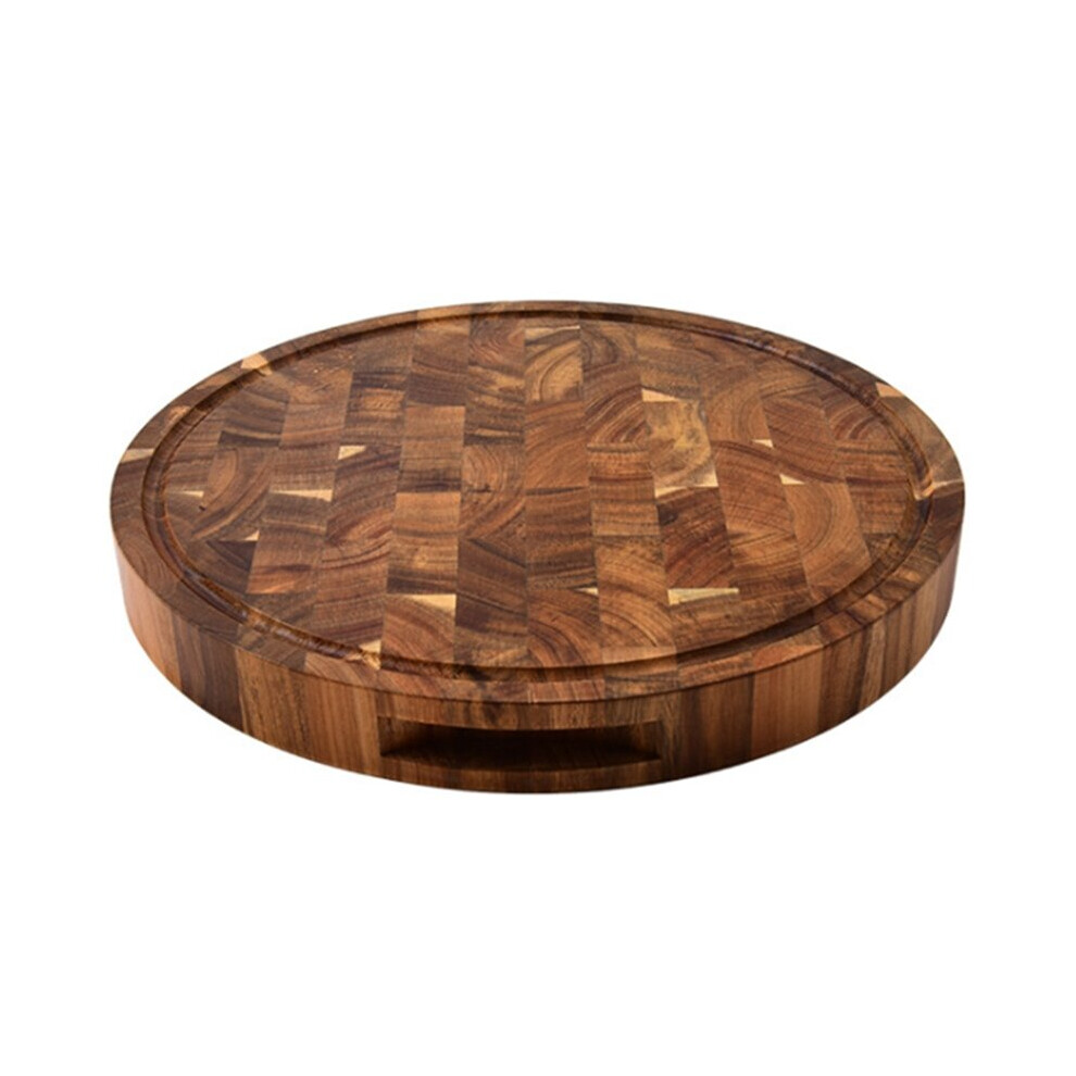 Wood End Grain Cutting Boards Wooden Butcher Block Meat Cutting Wood Thick Board Round Wood Chopping Boards