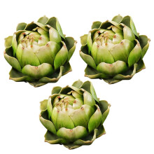 3Pcs Green Artificial Artichoke Plastic Flower Artichoke Wedding Party Table Decoration