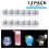 LED Coaster,12 Pack Coasters,LED Bottle Lights,LED Sticker Coaster Discs for Flash Cup 6