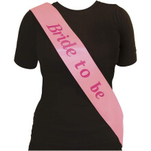 Girls Deluxe Pink Hen Party Night Accessories Sashes Wedding Luxury Satin Ribbon