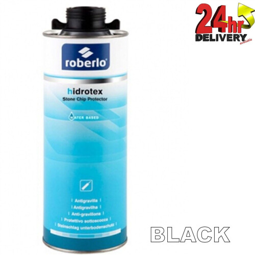 Roberlo Air Drying Water Based Stone Chip Protector 1KG Black Solvent Free