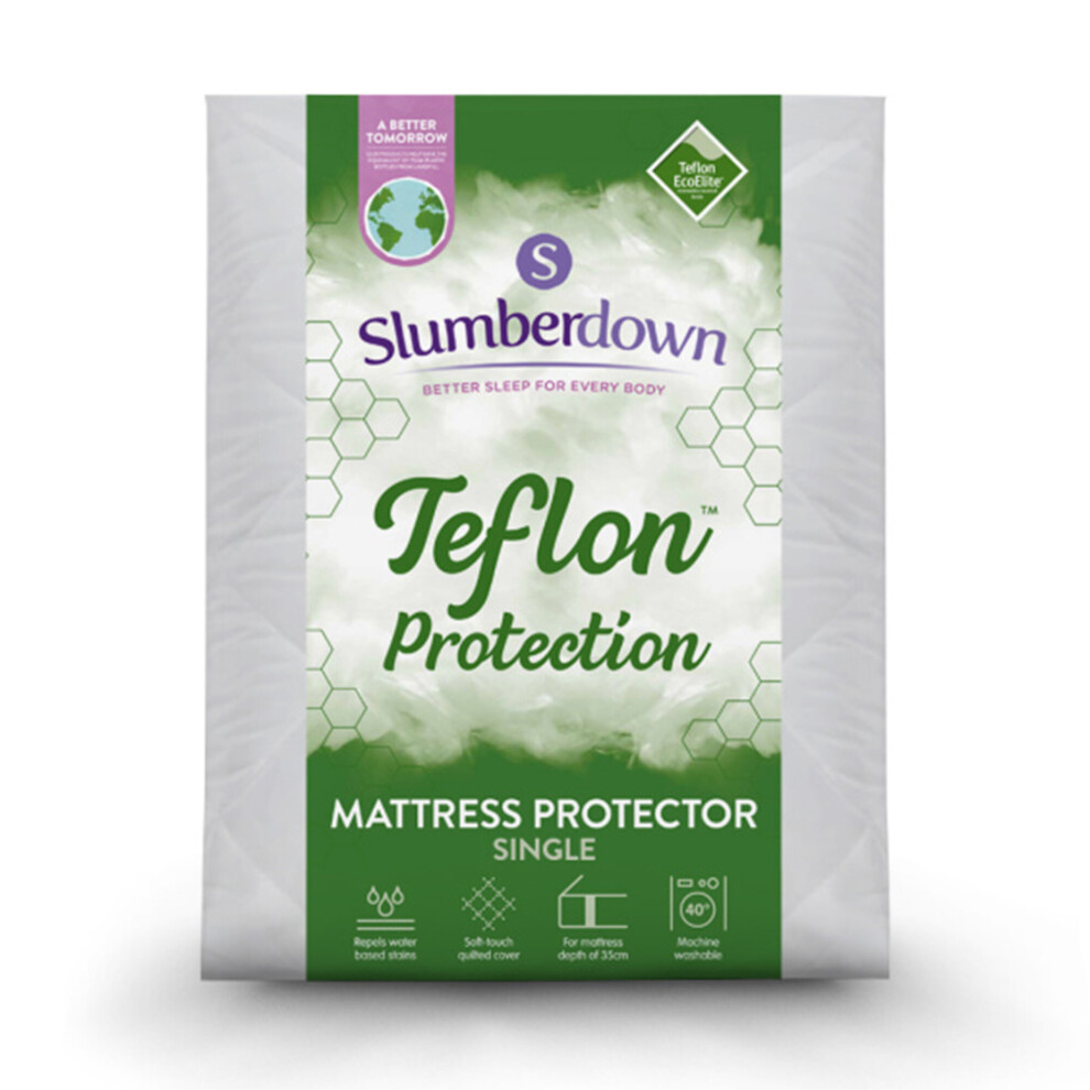 (SINGLE) Slumberdown Teflon Mattress Protector