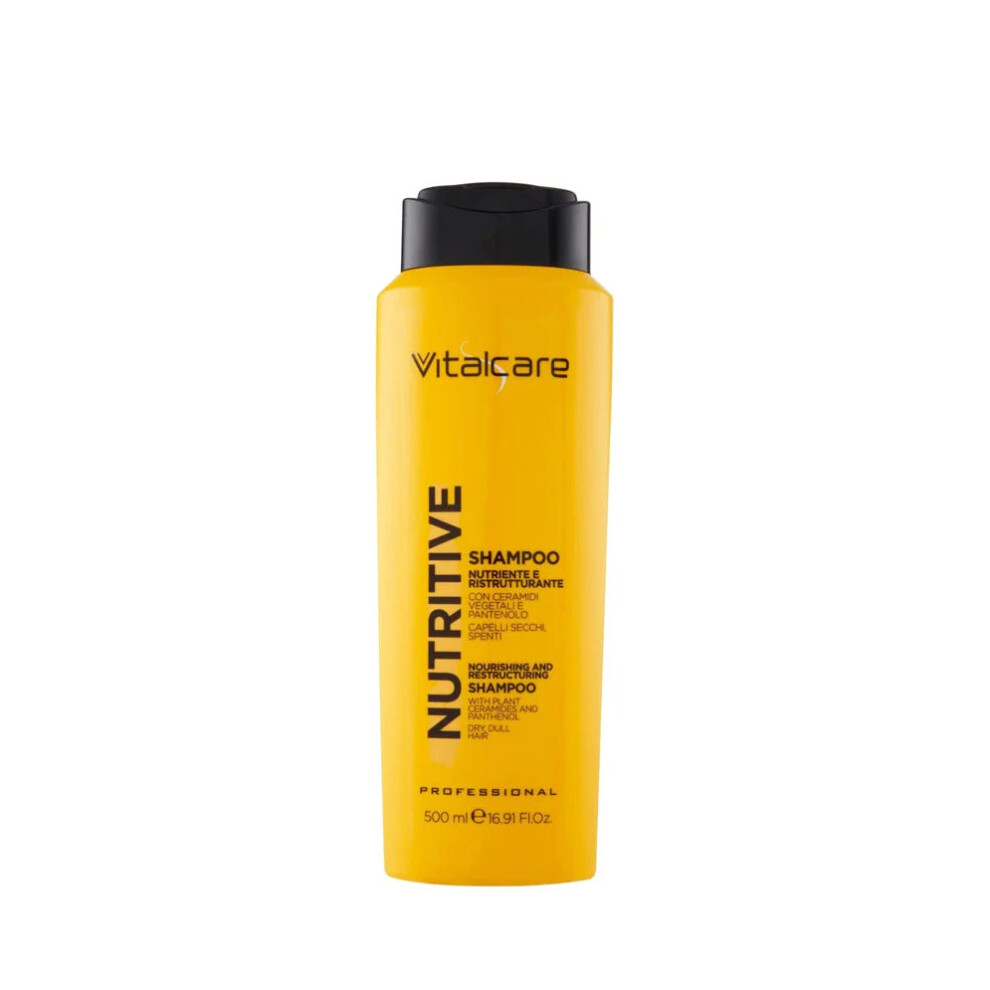 Vitalcare | Nutritive - Nourishing And Restructuring Shampoo, Shampoo For Dry And Dull Hair, 500 Ml