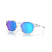 (Sapphire Polarized Lenses, Matte Clear Frame) Oakley Latch Square Polarized Sunglasses Driving Cycling Sports Outdoor Eyewear