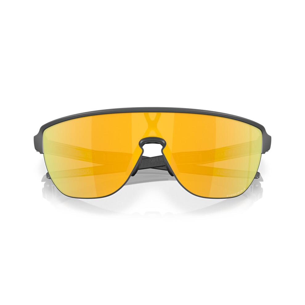 Oakley (24K Iridium Lenses, Matte Carbon Frame) Corridor Sunglasses Sports Cycling Driving Square Eye Wear Frame Glasses