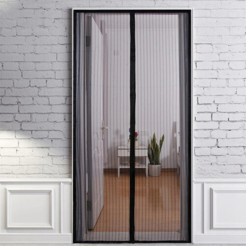 GEEZY (Black) GEEZY Magnetic Mesh Insect Curtain | Fly, Bug & Mosquito Screen 2