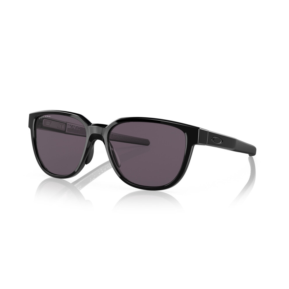 Oakley (Grey Lenses, Polished Black Frame) Actuator Sunglasses Sports Driving Cycling Polarized Square Frame Glasses Black,Grey