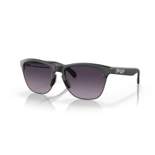 (Grey Gradient Lenses, Matte Black Frame) Oakley Frogskins Lite Sports Sunglasses Square Stylish Driving Frame Glasses