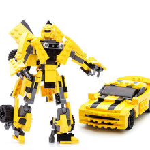 (Transformers Bumblebee Car fit for Lego Toys) Transformers Robot Building Construction Toys