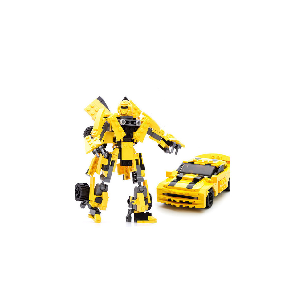 (Transformers Bumblebee Car fit for Lego Toys) Transformers Robot Building Construction Toys