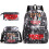 (Lightning Black 5) Stranger Things Backpack 3Pcs Student School Bag 1