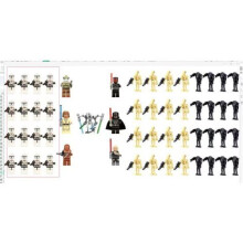 55pcs Star Wars Clone Troopers Minifigures Fit Lego