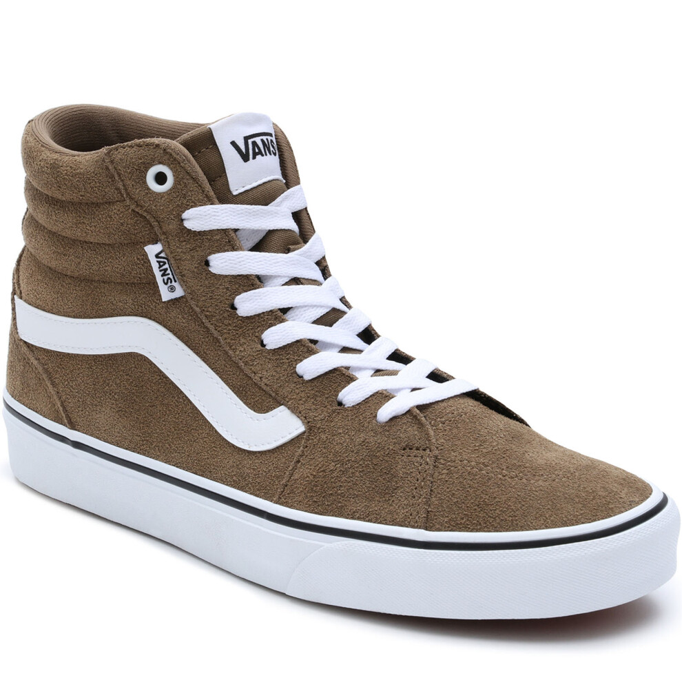 (9.5 UK, Dusty Olive) Vans Mens Filmore Hi High Top Retro Skate Lace Up Trainers Sneakers Shoes