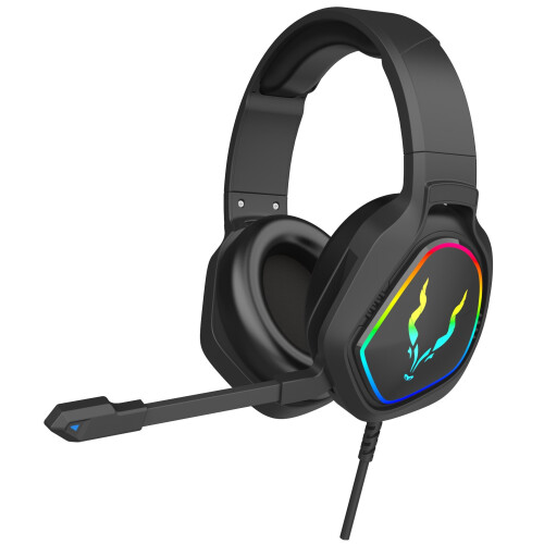 EliteForce Stereo Gaming Headset for PC PS5 PS4 Xbox One Xbox Series X|S headphones 2M Cable Omnidirectional Microphone USB 3.5mm Jack RGB Light