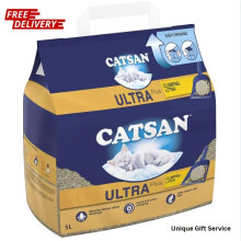 Catsan Ultra Plus Clumping Cat , extra absorbent, Pack of 3 (3 x 5 L)
