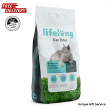 10L Lifelong Bentonite Premium Cat Litter Baby Powder Scent, Pack of 1