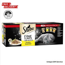 Cat Food Megapack Collection in Jelly 40 Pouches Adult Wet (40 x 85 g)