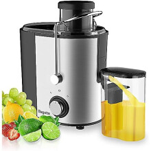 600W Fruit and Vegetable Juicer, High Juice Yield Compact Juicer Extractor, Wide Mouth Centrifugal Juicer