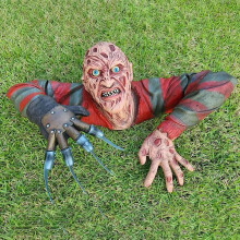 (Without Hat) Halloween Horror Movie A Nightmare on Elm Street Freddy Krueger Figure Decor