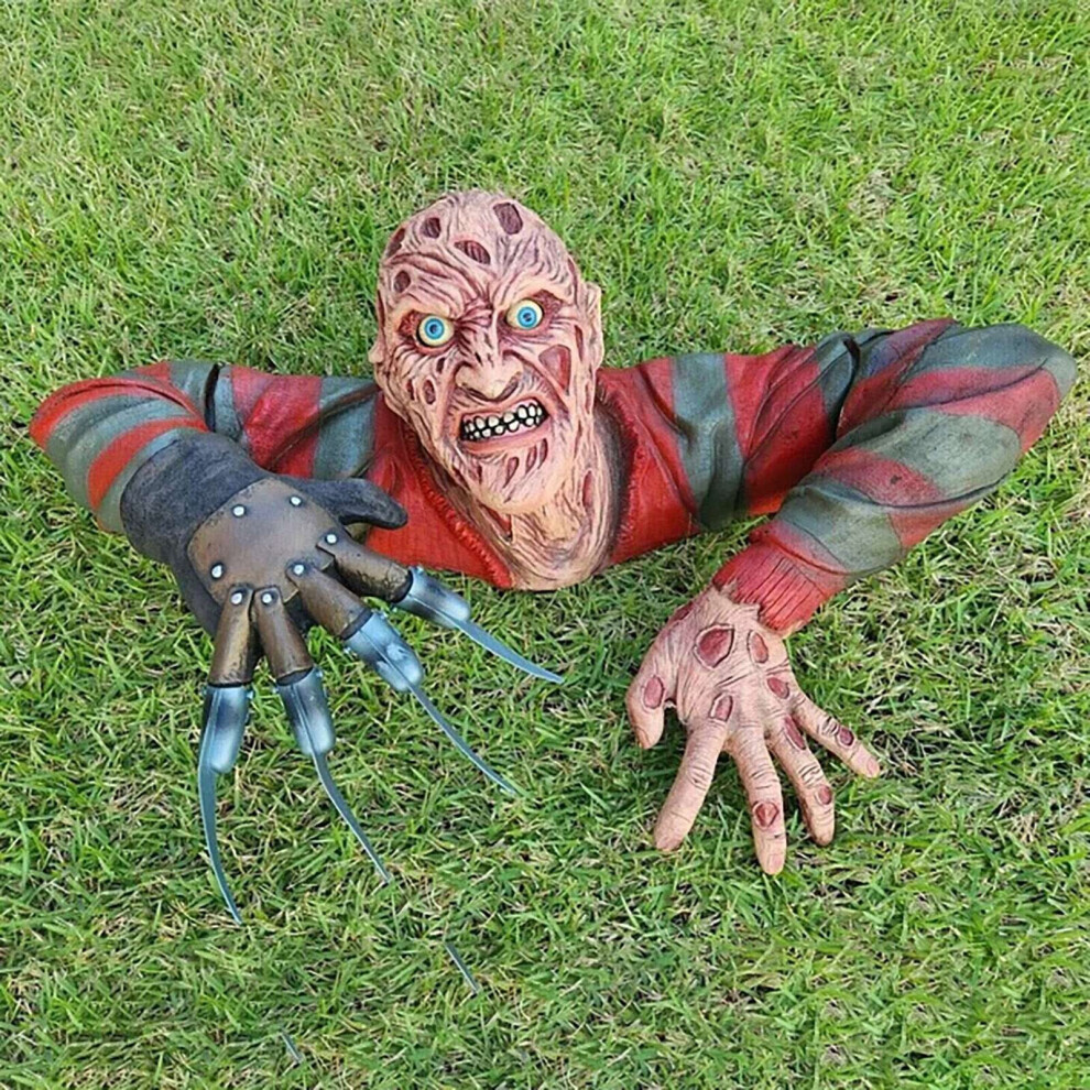 (Without Hat) Halloween Horror Movie A Nightmare on Elm Street Freddy Krueger Figure Decor