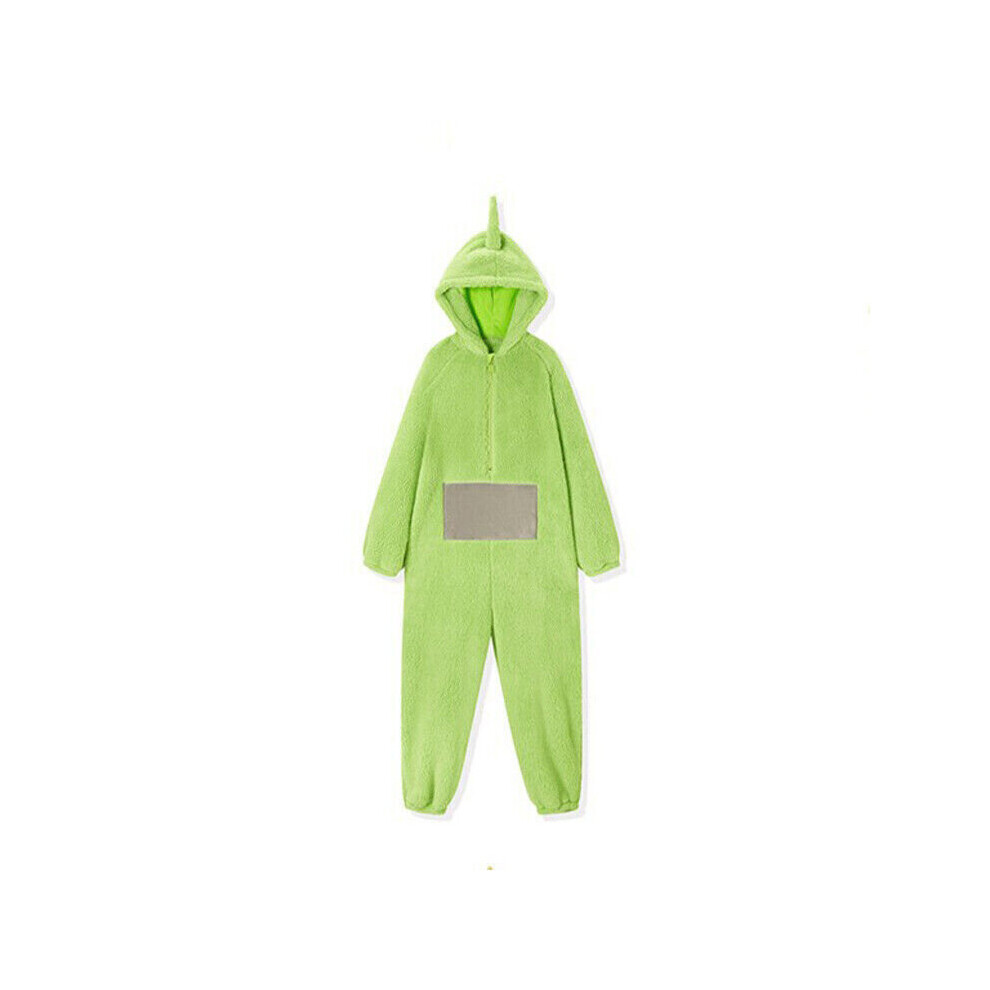 (  Dipsy,   Tag XL=UK M) Anime Teletubbies Costume Adult Christmas Pajamas Pyjamas Sleepwear Jumpsuit