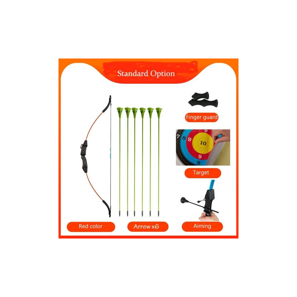 (Red) Children Archery Bow Take-down Bow for Kids Outdoor Shooting Practice Bow for Game Recurve Bow