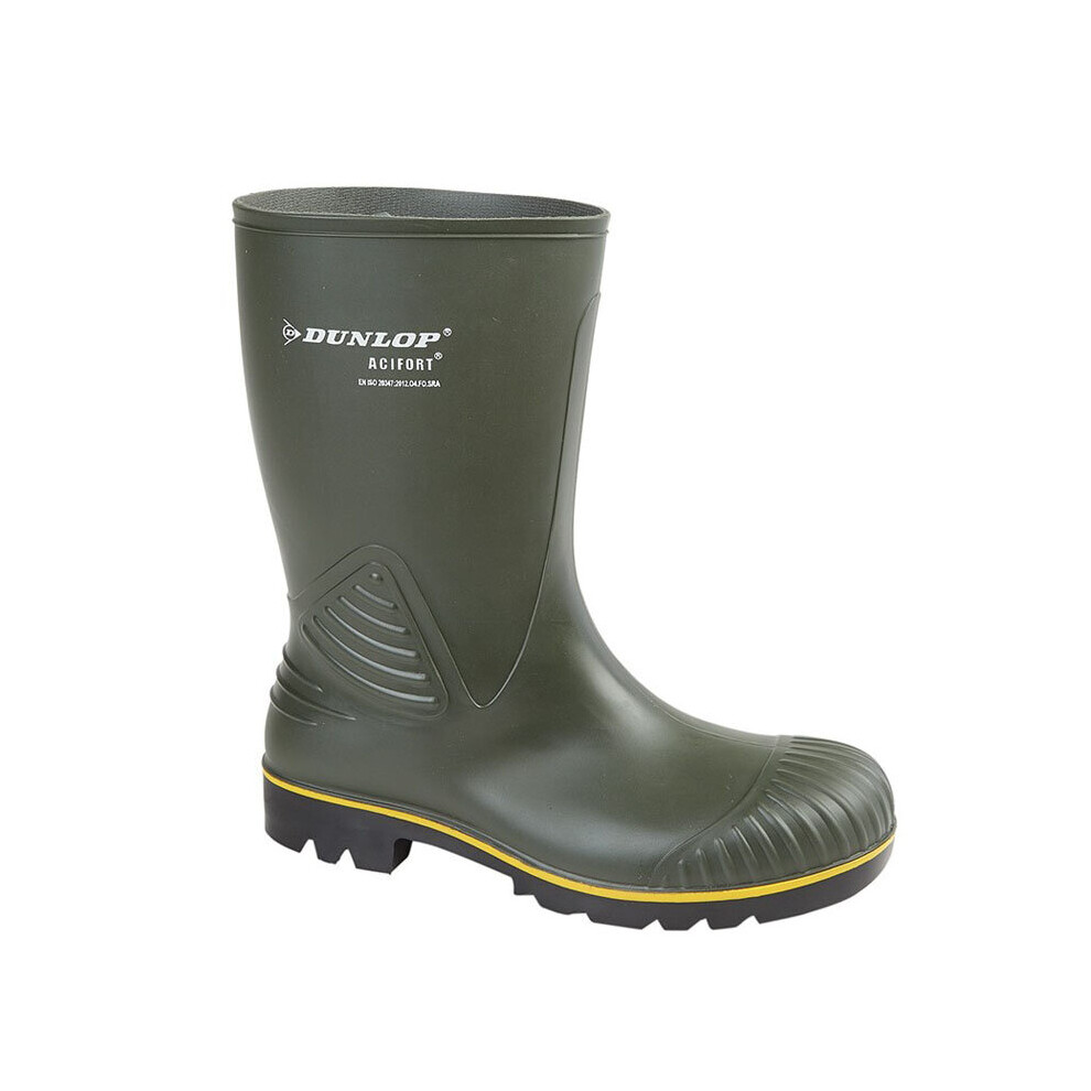 (10 UK) Mens Dunlop Agricultural Wellington Green