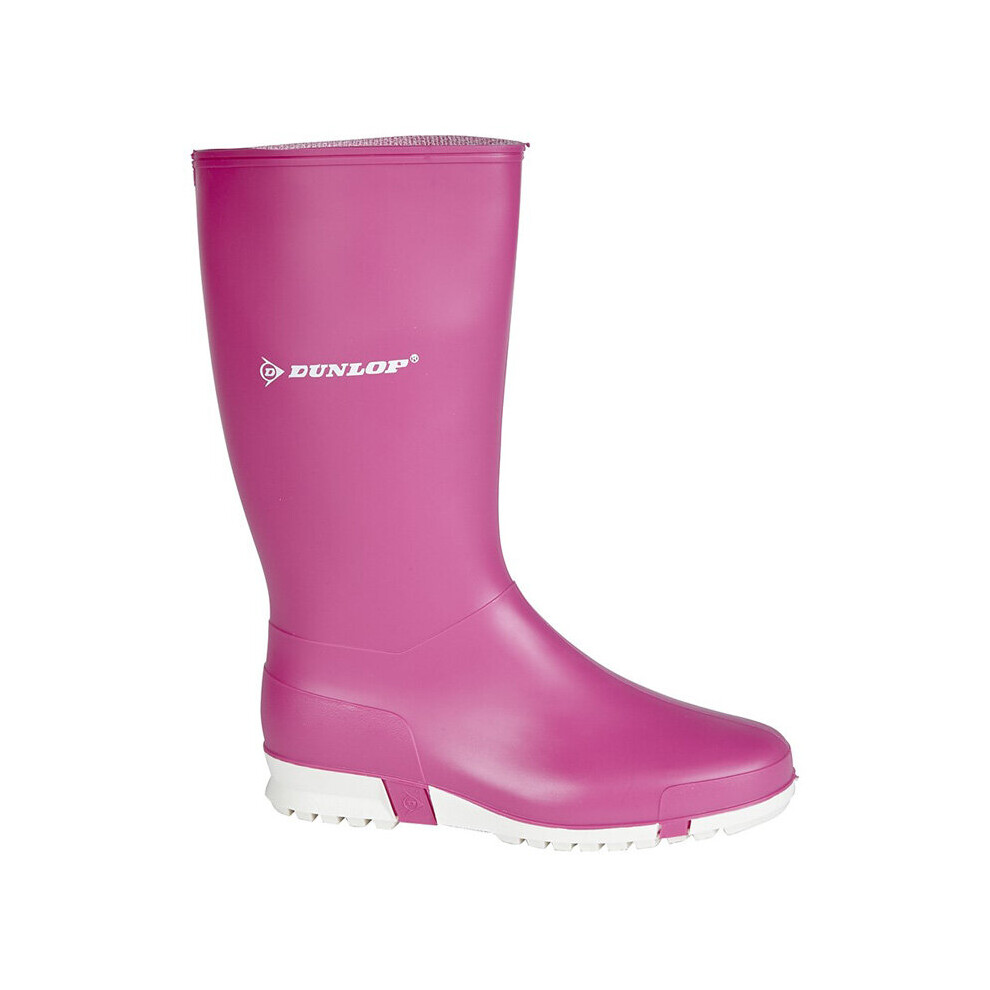 (4 UK) Girls Dunlop SPORT Wellington Pink