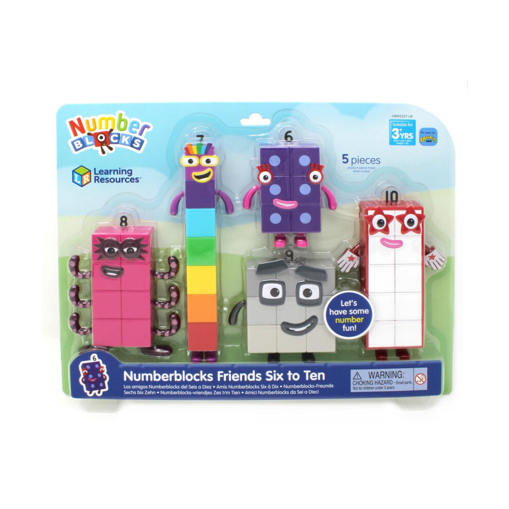 Character Options Learning Resources Numberblocks Friends Six To Ten Play Figures