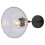 Living And Home (#2) Industrial 1-Light Wall Lamp with Clear Glass Shade 3