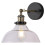 Living And Home (#2) Industrial 1-Light Wall Lamp with Clear Glass Shade 2