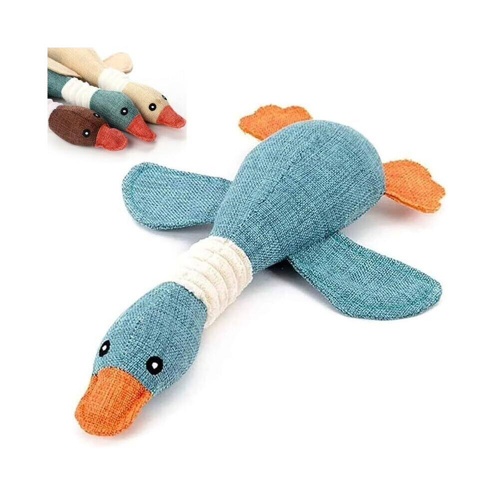 (  Blue) Robustduck- Designed for Heavy Chewers, Antarcking Indestructible Dog Toy