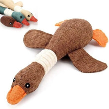 ( Brown) Robustduck- Designed for Heavy Chewers, Antarcking Indestructible Dog Toy