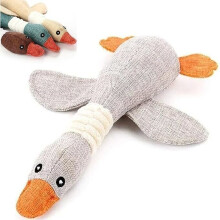 ( Gray) Robustduck- Designed for Heavy Chewers, Antarcking Indestructible Dog Toy