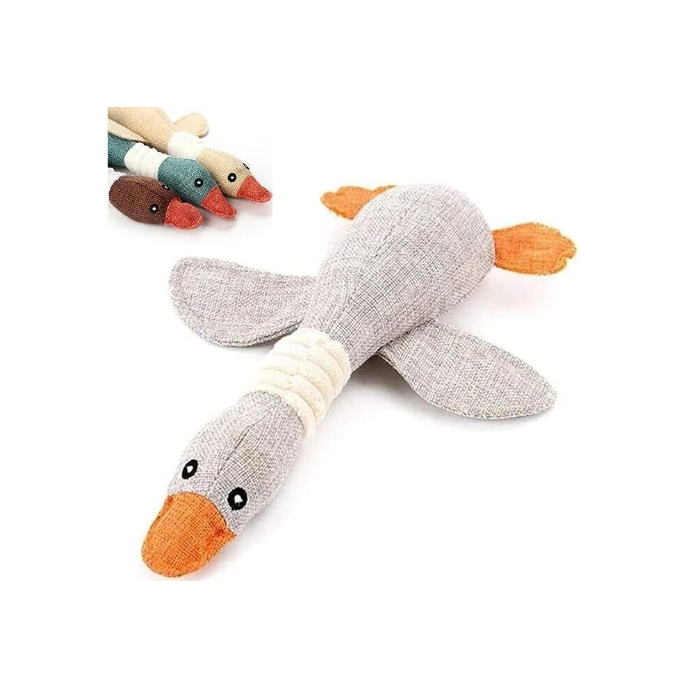 (  Gray) Robustduck- Designed for Heavy Chewers, Antarcking Indestructible Dog Toy