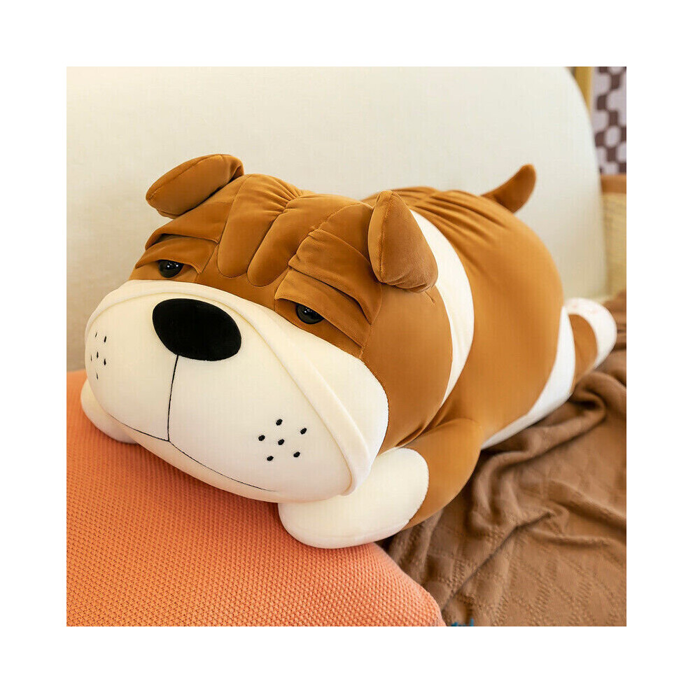 (  Dark brown,   45cm) French Bulldog Shar Pei Squishmallow Plush Stuffed Animal Pillow