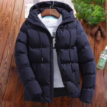 ( Navy Blue, Tag 3XL=UK L) Men's Jacket Winter Warm Puffer Bubble Down Coat Quilted Zip Padded Outwear
