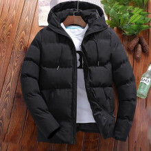 ( Black, Tag 2XL=UK M) Men's Jacket Winter Warm Puffer Bubble Down Coat Quilted Zip Padded Outwear