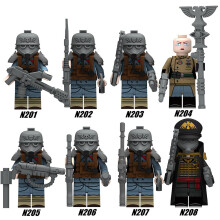 8 Pcs Death Korps of Krieg Mini Action Figure Assembling Building Block Model Toys Kids Fans Gift Minifigures Tabletop Collection