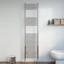 DuraTherm Heated Towel Rail Chrome 1800 x 450mm Flat