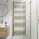 DuraTherm Heated Towel Rail Brushed Brass 1600 x 600mm Flat 1