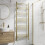 DuraTherm Heated Towel Rail Brushed Brass 1600 x 600mm Flat 2