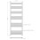 DuraTherm Heated Towel Rail Brushed Brass 1600 x 600mm Flat 3