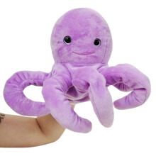(Octopus) Ocean Hand Animals Puppets Plush Toy Storytelling Tool Animals Cartoon Doll Kids