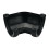 FloPlast Half Round Gutter Angle 135°, Black, 112mm 1