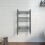 DuraTherm Curved Heated Towel Rail Anthracite - 750 x 450mm 1