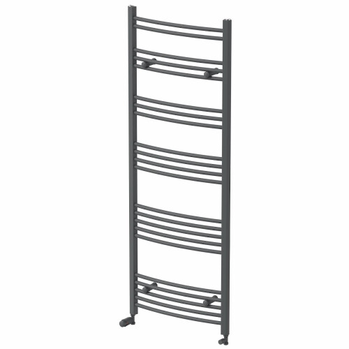 DuraTherm Curved Heated Towel Rail Anthracite - 1600 x 600mm 2