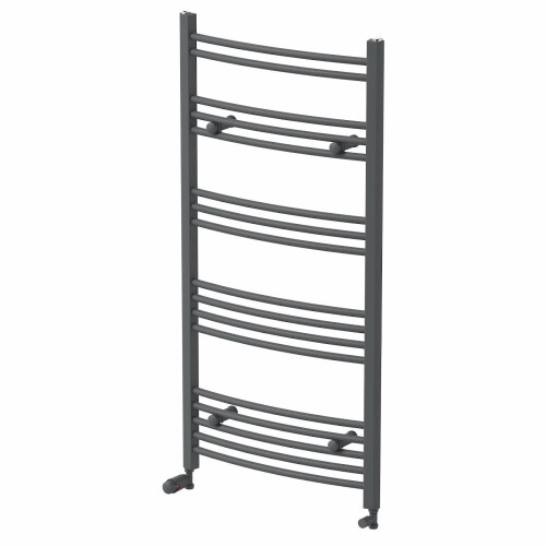 DuraTherm Curved Heated Towel Rail Anthracite - 1200 x 600mm 2