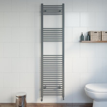 DuraTherm Heated Towel Rail Anthracite 1800 x 450mm Flat